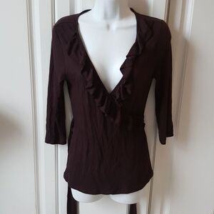 Banana Republic Deep V neck blouse